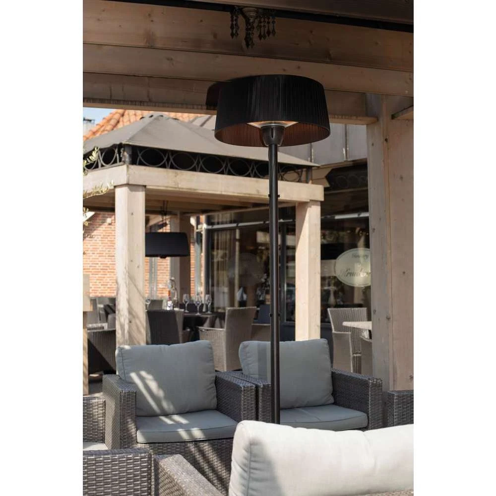 Chauffage D'extérieur Sur Pied En Aluminium Noir - H 195 X D.50 Cm 4 Chauffage D'extérieur Sur Pied En Aluminium Noir - H 195 X D.50 Cm – Image 2
