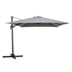 Parasol Déporté Carré 3 X 3m En Aluminium Gris -VIDAXL || SuperFish || Konstsmide Soldes Boutique 74f638713176b7f6