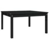 VIDAXL Table De Jardin Noir 82,5x82,5x45 Cm Bois Massif De Pin