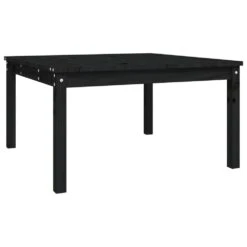 VIDAXL Table De Jardin Noir 82,5x82,5x45 Cm Bois Massif De Pin