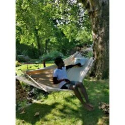 Hamac GraphiK à Franges Uni écru Pur Coton Certifié FSC 100% -VIDAXL || SuperFish || Konstsmide Soldes Boutique 757425 008