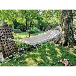 Hamac GraphiK à Franges Uni écru Pur Coton Certifié FSC 100% -VIDAXL || SuperFish || Konstsmide Soldes Boutique 757425 010