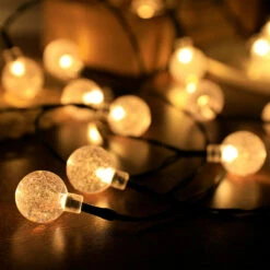 Guirlande 60 Boules Transparentes Led Jaunes 11m -VIDAXL || SuperFish || Konstsmide Soldes Boutique 76259cb04a6495a1