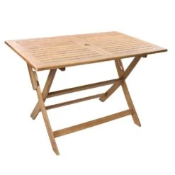 Table De Jardin Falcon MAYA En Acacia - 110x70x72 Cm