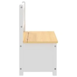 VIDAXL Banc De Rangement Pour Enfants Blanc Et Beige 60x30x55 Cm Mdf -VIDAXL || SuperFish || Konstsmide Soldes Boutique 7e28478c0c743eac