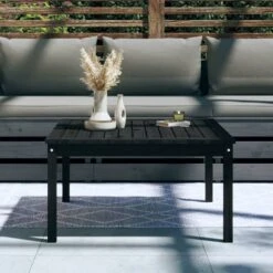 VIDAXL Table De Jardin Noir 82,5x82,5x45 Cm Bois Massif De Pin -VIDAXL || SuperFish || Konstsmide Soldes Boutique 85f626c6dbf85aff