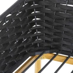 Salon De Jardin MAYA En Bois Noir - 1 Canapé, 1 Table, 2 Fauteuils -VIDAXL || SuperFish || Konstsmide Soldes Boutique 874236 002