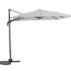 Parasol Samos En Toile Grise Avec Mât Inclinable - 250x250 Cm