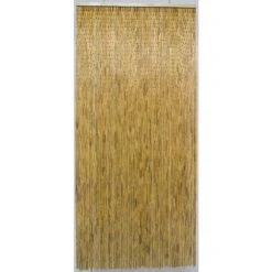 Rideau De Porte Avec Bâtonnets En Bois Vernis - 90x200 Cm -VIDAXL || SuperFish || Konstsmide Soldes Boutique 883912 004