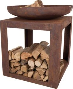 Brasero Au Bois Selki Industrial En Acier - 80x80x85 Cm -VIDAXL || SuperFish || Konstsmide Soldes Boutique 884438 020