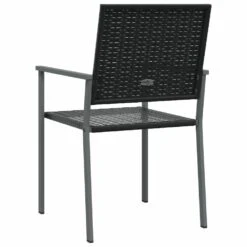 VIDAXL Chaises De Jardin Lot De 2 Noir 54x62,5x89 Cm Résine Tressée -VIDAXL || SuperFish || Konstsmide Soldes Boutique 8c6f8e54036efcef