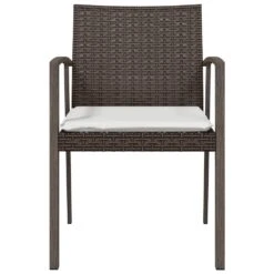 VIDAXL Chaises De Jardin Coussins Lot De 4 Marron 56,5x57x83 Cm Rotin -VIDAXL || SuperFish || Konstsmide Soldes Boutique 8fda4e33b39fd9fb