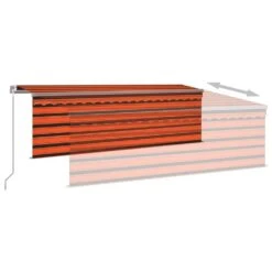 VIDAXL Auvent Manuel Rétractable Avec Store 4x3 M Orange Et Marron 12 VIDAXL Auvent Manuel Rétractable Avec Store 4x3 M Orange Et Marron -VIDAXL || SuperFish || Konstsmide Soldes Boutique 9142c9938f281a99