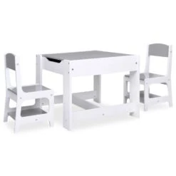 VIDAXL Table Pour Enfants Avec 2 Chaises Blanc Mdf -VIDAXL || SuperFish || Konstsmide Soldes Boutique 9355196863cf6244