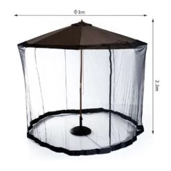 OUTSUNNY Moustiquaire Cylindrique Pour Parasol - Diam. 3m -VIDAXL || SuperFish || Konstsmide Soldes Boutique 943249 004