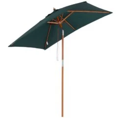 OUTSUNNY Parasol Rectangulaire Inclinable Vert - 200x150x230cm -VIDAXL || SuperFish || Konstsmide Soldes Boutique 943397 001