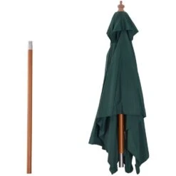 OUTSUNNY Parasol Rectangulaire Inclinable Vert - 200x150x230cm -VIDAXL || SuperFish || Konstsmide Soldes Boutique 943397 005