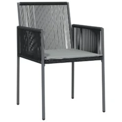 VIDAXL Chaises De Jardin Et Coussins Lot De 2 Noir 54x60,5x83,5 Cm -VIDAXL || SuperFish || Konstsmide Soldes Boutique 949bd3e47f4ba3a7