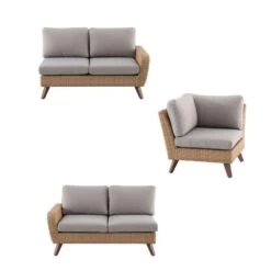 Canapé D’angle 5 Places RIVIERA En Polyrotin Miel/gris - 89x145x75 Cm 14 Canapé D’angle 5 Places RIVIERA En Polyrotin Miel/gris - 89x145x75 Cm -VIDAXL || SuperFish || Konstsmide Soldes Boutique 954115 009