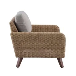 Fauteuil Pour Jardin RIVIERA Gris En Résine Tressée - 88,5x93x75 Cm -VIDAXL || SuperFish || Konstsmide Soldes Boutique 954117 004