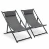 Lot De 2 Transats En Aluminium Anthracite -VIDAXL || SuperFish || Konstsmide Soldes Boutique 9b237c69ff990db4
