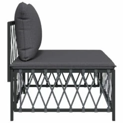 VIDAXL Canapé Central De Jardin Avec Coussins Anthracite Tissu Tissé 12 VIDAXL Canapé Central De Jardin Avec Coussins Anthracite Tissu Tissé -VIDAXL || SuperFish || Konstsmide Soldes Boutique a969f6364c5b0666