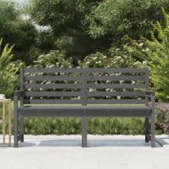 VIDAXL Banc De Jardin Gris 159,5x48x91,5 Cm Bois Massif De Pin -VIDAXL || SuperFish || Konstsmide Soldes Boutique ac375f74643d36d1