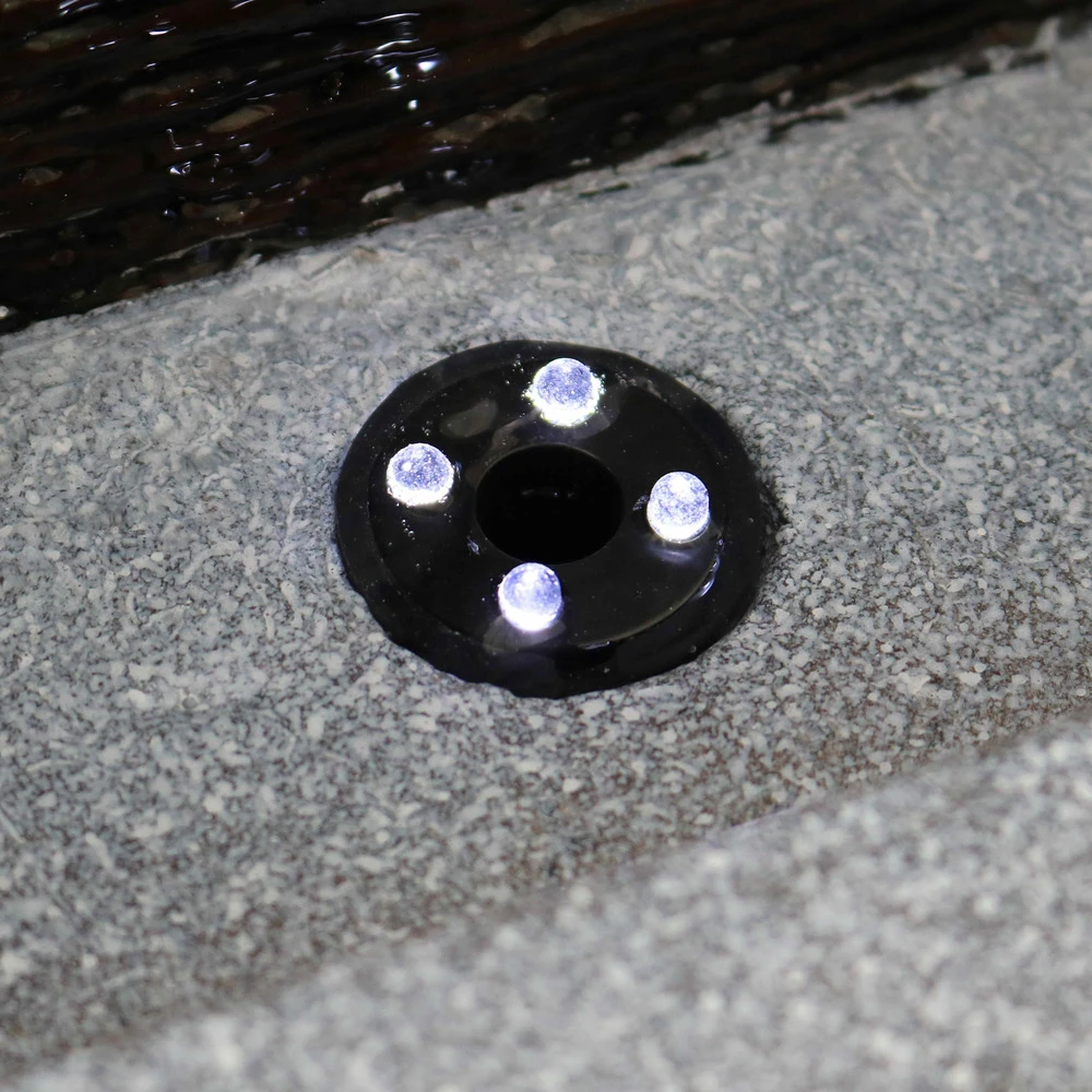 Fontaine Visage De Bouddha En Pierre Reconstituée Avec Led 7 Fontaine Visage De Bouddha En Pierre Reconstituée Avec Led – Image 5