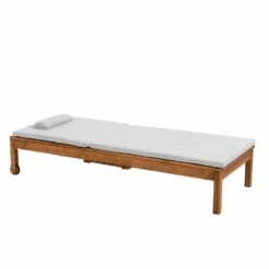Bain De Soleil Avec Coussin Et Tablette En Bois écru -VIDAXL || SuperFish || Konstsmide Soldes Boutique b3e3de14f6cb4a2e