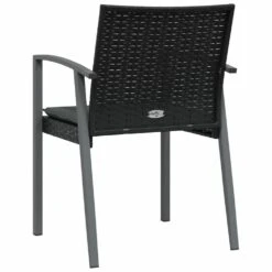 VIDAXL Chaises De Jardin Et Coussins Lot De 2 Noir 56,5x57x83 Cm Rotin -VIDAXL || SuperFish || Konstsmide Soldes Boutique b413b92c2c164d8d