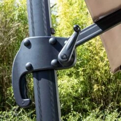 Parasol Déporté Carré 3 X 3m En Aluminium Taupe -VIDAXL || SuperFish || Konstsmide Soldes Boutique b4fa0d2460a79929