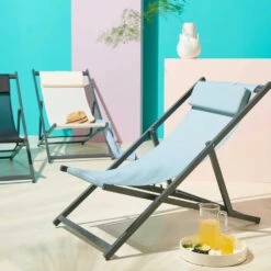 Lot De 2 Transats En Aluminium Bleu -VIDAXL || SuperFish || Konstsmide Soldes Boutique b5cf5b234294a8be