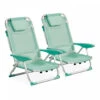 Lot De 2 Fauteuils Clic Clac Des Plages En Polyester Vert -VIDAXL || SuperFish || Konstsmide Soldes Boutique b7cf632703928a6c