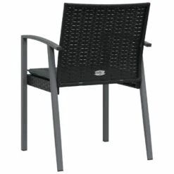 VIDAXL Chaises De Jardin Et Coussins Lot De 6 Noir 56,5x57x83 Cm Rotin -VIDAXL || SuperFish || Konstsmide Soldes Boutique c0f12c6ee2e45be9