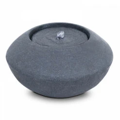 Fontaine De Jardin Ronde En Pierre Reconstituée