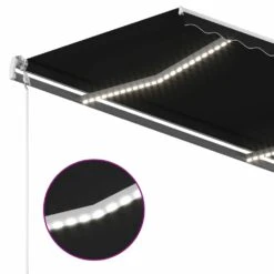 VIDAXL Auvent Manuel Rétractable Avec Led 4x3 M Anthracite -VIDAXL || SuperFish || Konstsmide Soldes Boutique ca99ddec22e38efc