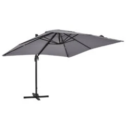 Parasol Déporté 3x3m Et 4 Dalles à Remplir Aluminium Gris -VIDAXL || SuperFish || Konstsmide Soldes Boutique cb42223417a78725