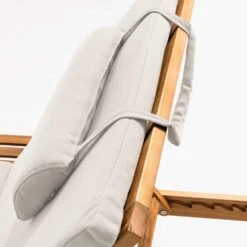 Lot De 2 Bains De Soleil Avec Coussin Et Tablette En Bois écru -VIDAXL || SuperFish || Konstsmide Soldes Boutique cd1af35dc44cee14