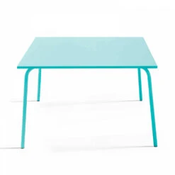 Ensemble Table De Jardin Carrée Et 4 Bancs En Métal Turquoise -VIDAXL || SuperFish || Konstsmide Soldes Boutique d5cea168a6ca25d7
