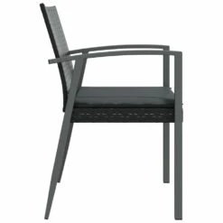 VIDAXL Chaises De Jardin Et Coussins Lot De 6 Noir 56,5x57x83 Cm Rotin -VIDAXL || SuperFish || Konstsmide Soldes Boutique e90df8fc2f692cfe