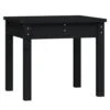 VIDAXL Banc De Jardin Noir 50x44x45 Cm Bois Massif De Pin