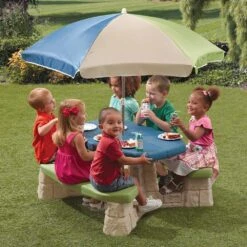 Step2 Table De Pique-nique Avec Parasol Aqua -VIDAXL || SuperFish || Konstsmide Soldes Boutique f0967bb8313ce595