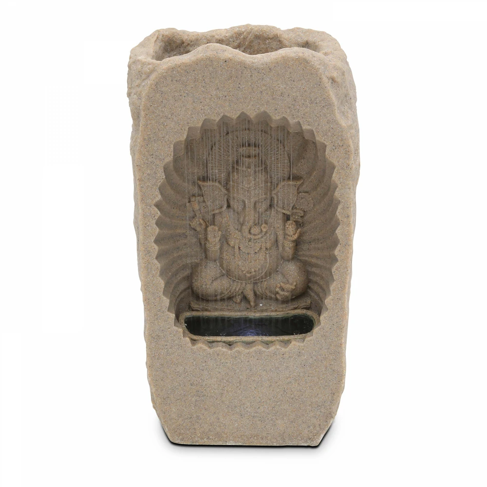 Fontaine Ganesh En Pierre Reconstituée Avec Led 3 Fontaine Ganesh En Pierre Reconstituée Avec Led