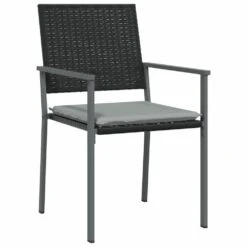 VIDAXL Chaises De Jardin Et Coussins Lot De 2 Noir 54x62,5x89 Cm Rotin -VIDAXL || SuperFish || Konstsmide Soldes Boutique f7c524e056e34c21