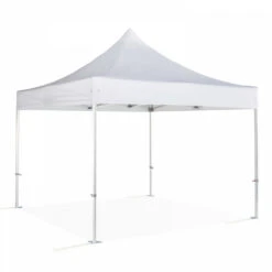 Tente Pliante Blanche En Aluminium 4x4m 480g/m² 50mm