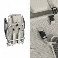 Fauteuil Clic Clac Des Plages En Polyester Gris -VIDAXL || SuperFish || Konstsmide Soldes Boutique faa2faf01942d862